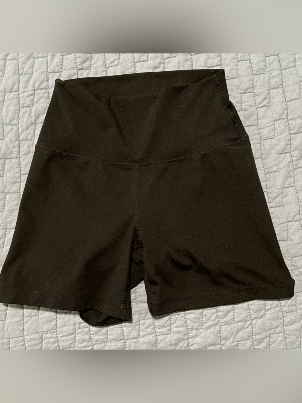 Women's Black Active High-Waist Shorts